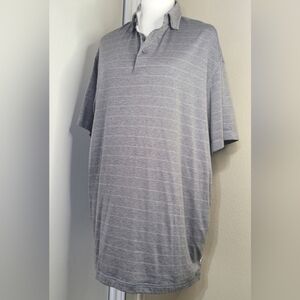 Club 38 by Daniel Cremieux Size XL Short Sleeve Polo Shirt Gray Textured
